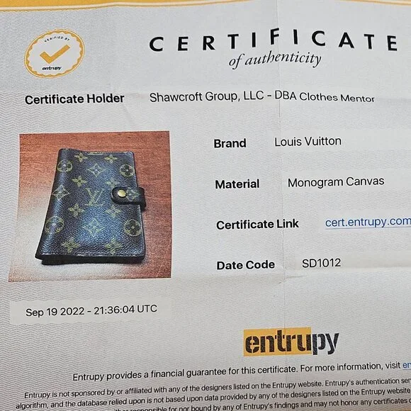 Authentic Louis Vuitton Monogram Canvas Agenda PM (Small Ring Planner) - Picture 11 of 11